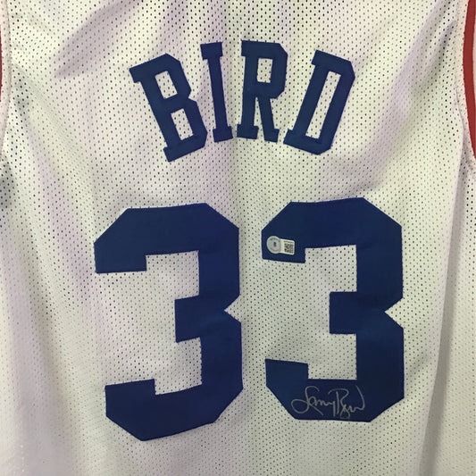 Larry Bird all-star autographed jersey Becket COA WP04203