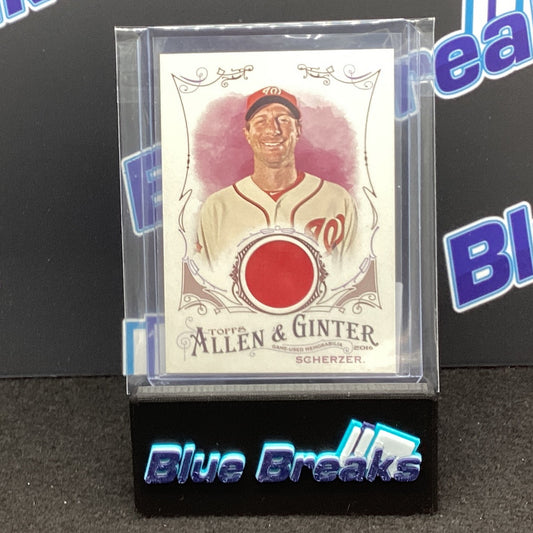 2016 Allen & Ginter Max Scherzer relic #FSRB-MSC Nationals