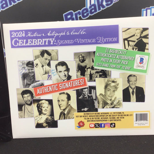 2024 Historic Autographs Celebrity Signed Vintage
