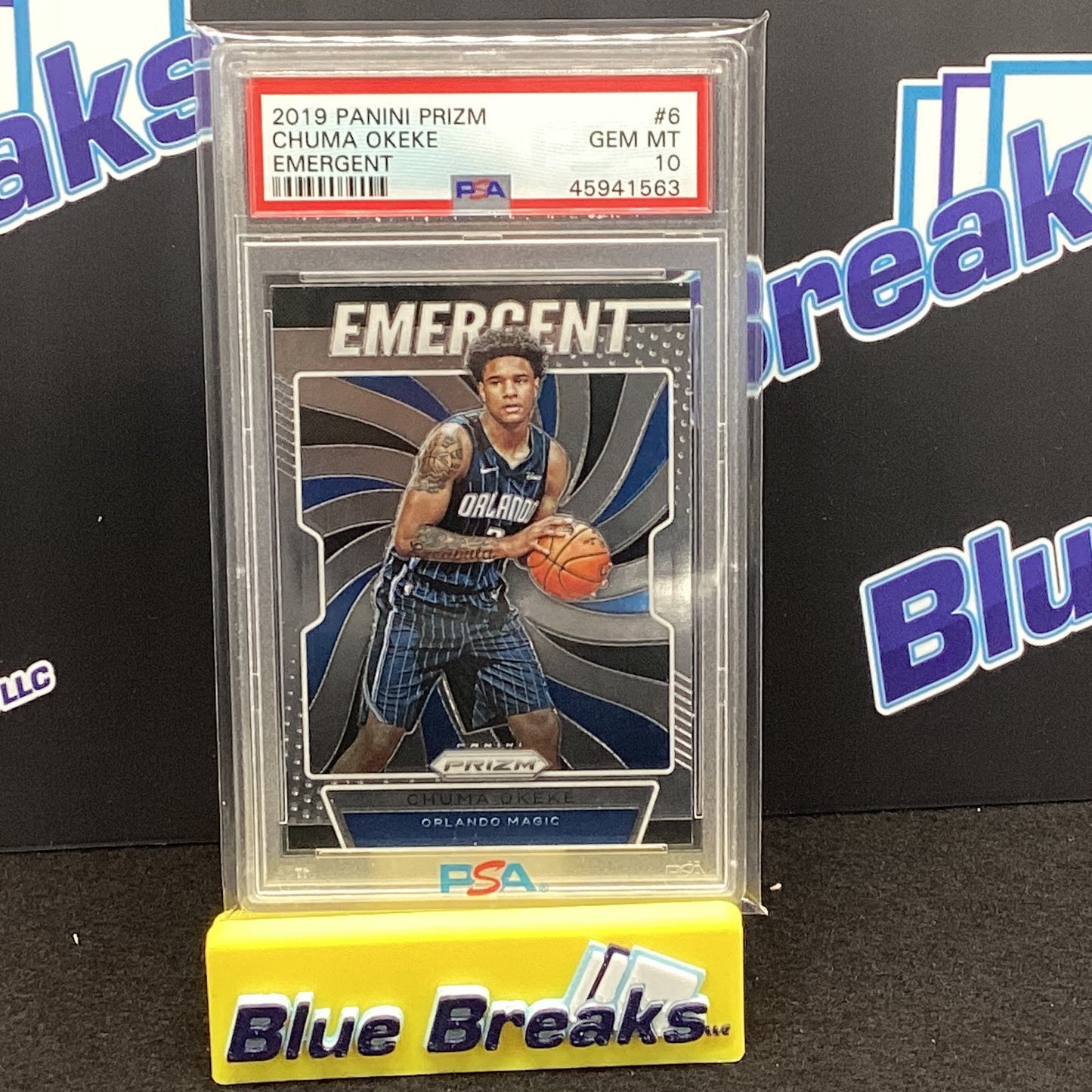2019 Panini Prizm - Chuma Okeke - Emergent - #6 - Orlando Magic - PSA 10