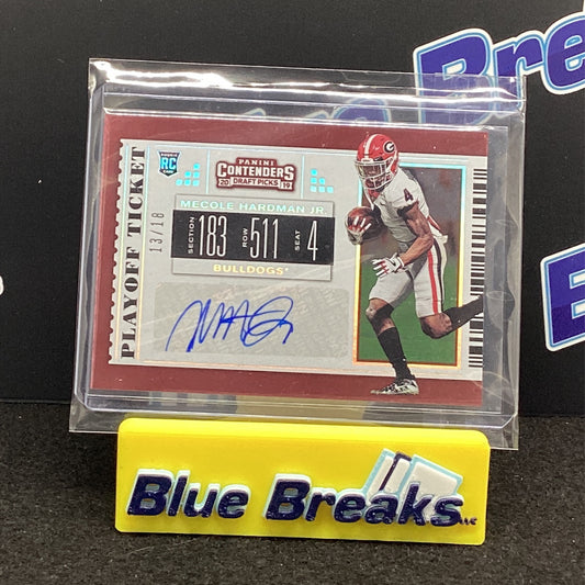2019 Panini Certified - Contenders Draft Picks - Mecole Hardman Jr 13/18