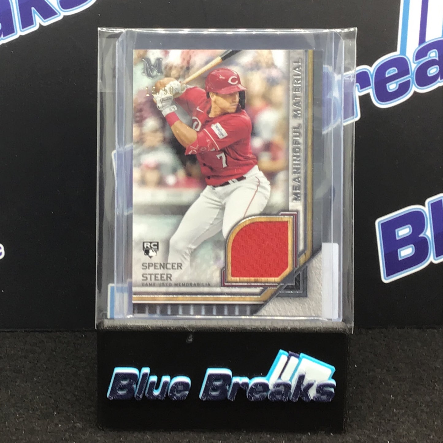 2023 Topps Museum Meaningful Material Spencer Steel 15/50 RC #MMR-SR Reds