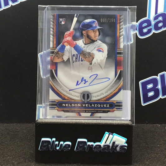 2023 Topps Tribute Nelson Velazquez auto 086/150 #TA-NV Cubs