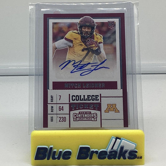2017 Panini  Contenders - Mitch Leidner Auto #231
