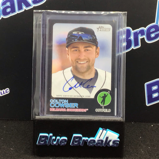2022 Topps Heritage black Colton Cowser 13/50 #ROA-CCR Orioles