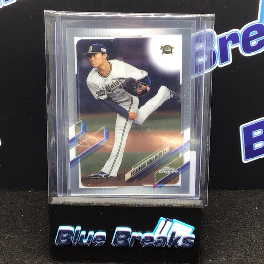 2021 Topps Chrome Nippon Pro Yoshinobu Yamamoto #90 Buffaloes