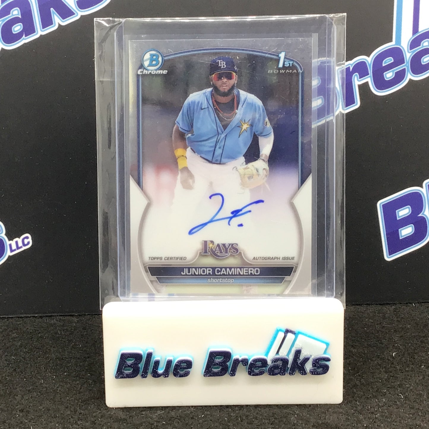 2023 Topps Bowman Chrome 1st - Junior Caminero - Auto - Tampa Bay Rays