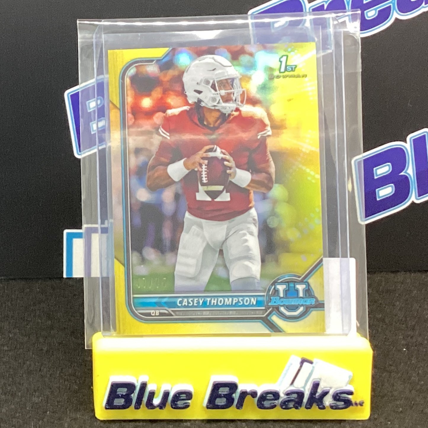 2022 Topps Bowman U Bowman 1st Yellow Casey Thompson 47/75 15