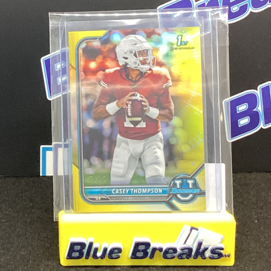 2022 Topps Bowman U Bowman 1st Yellow Casey Thompson 47/75 15