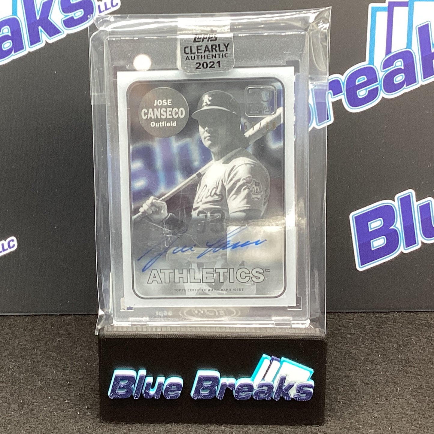 2021 Topps Clearly Authentic Jose Canseco auto 57/70 #70TBA-JAA Athletics