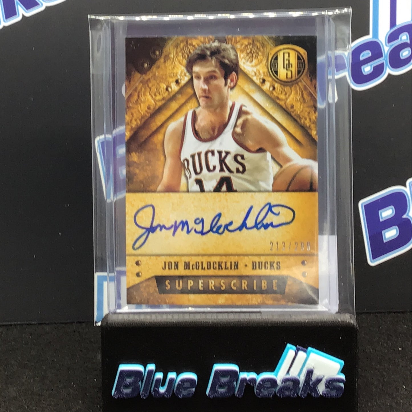 2013-14 Panini Gold Standard Superscribe Jon McGlocklin 213/299 #26 Bucks