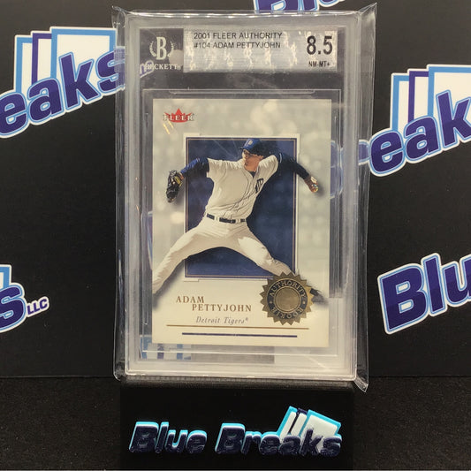 2001 Fleer Authority Adam Pettyjohn #104 Beckett 8.5 Tigers