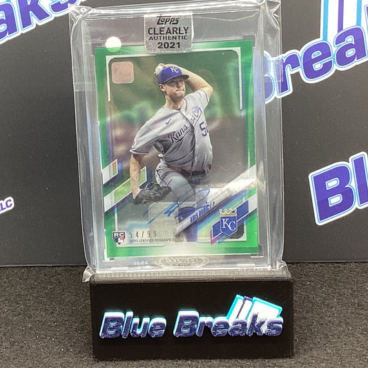 2021 Topps Clearly Authentic Kris Bubic auto 54/99 #CAA-KB Royals