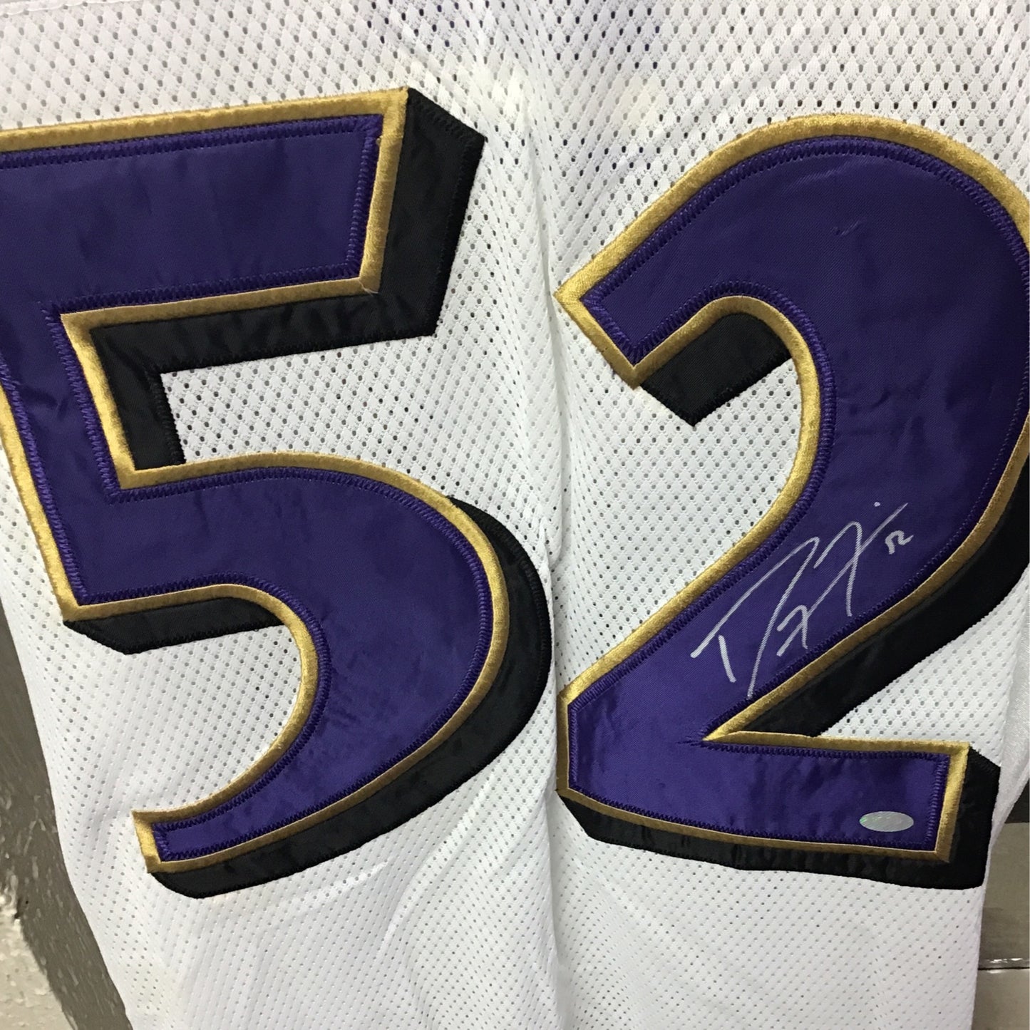 Ray Lewis autographed jersey Mounted Memories COA