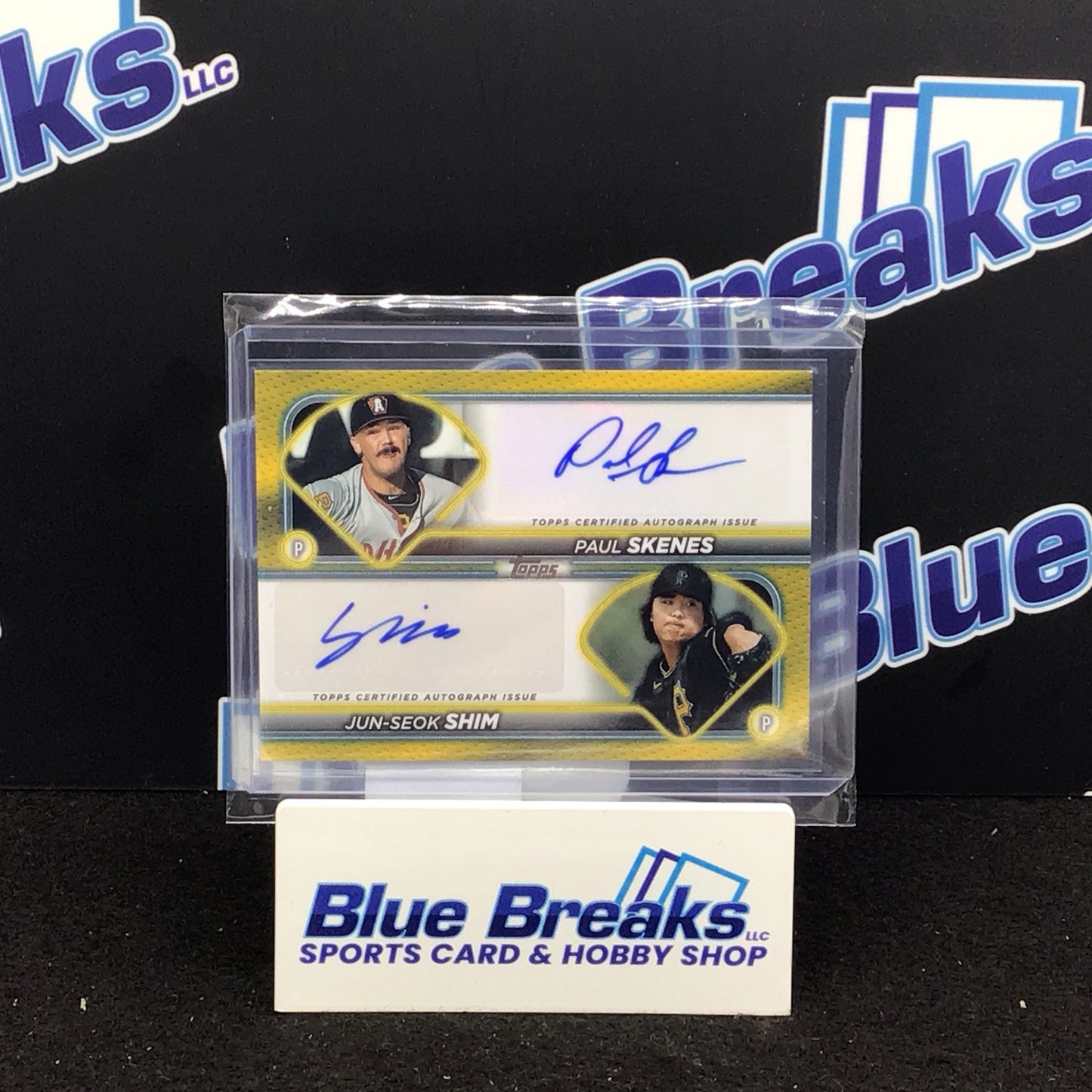 2024 Topps Pro-Debut Dual Auto Yellow Paul Skenes Jun-Seok Shim 03/25 #PDDA-SS Pirates