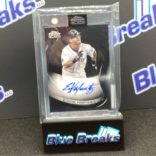 2022 Topps Chrome Black Edgar Martinez auto #CBA-EMA Mariners
