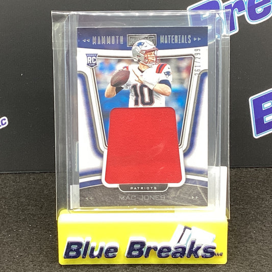 2021 Panini Playbook Mammoth Materials Mac Jones 261/299 #MAM-MJO