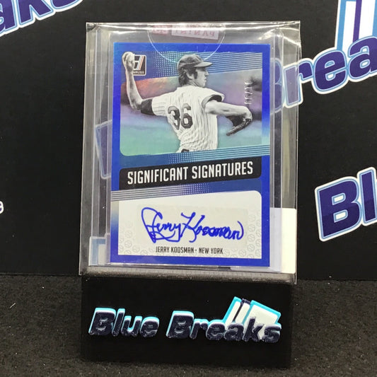 2018 Panini Donruss Significant Signatures Jerry Koosman 81/99 #SIG-JK