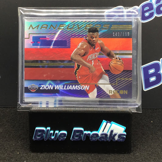 2020-21 Panini Recon Maneuvers Zion Williamson 148/199 #4 Pelicans