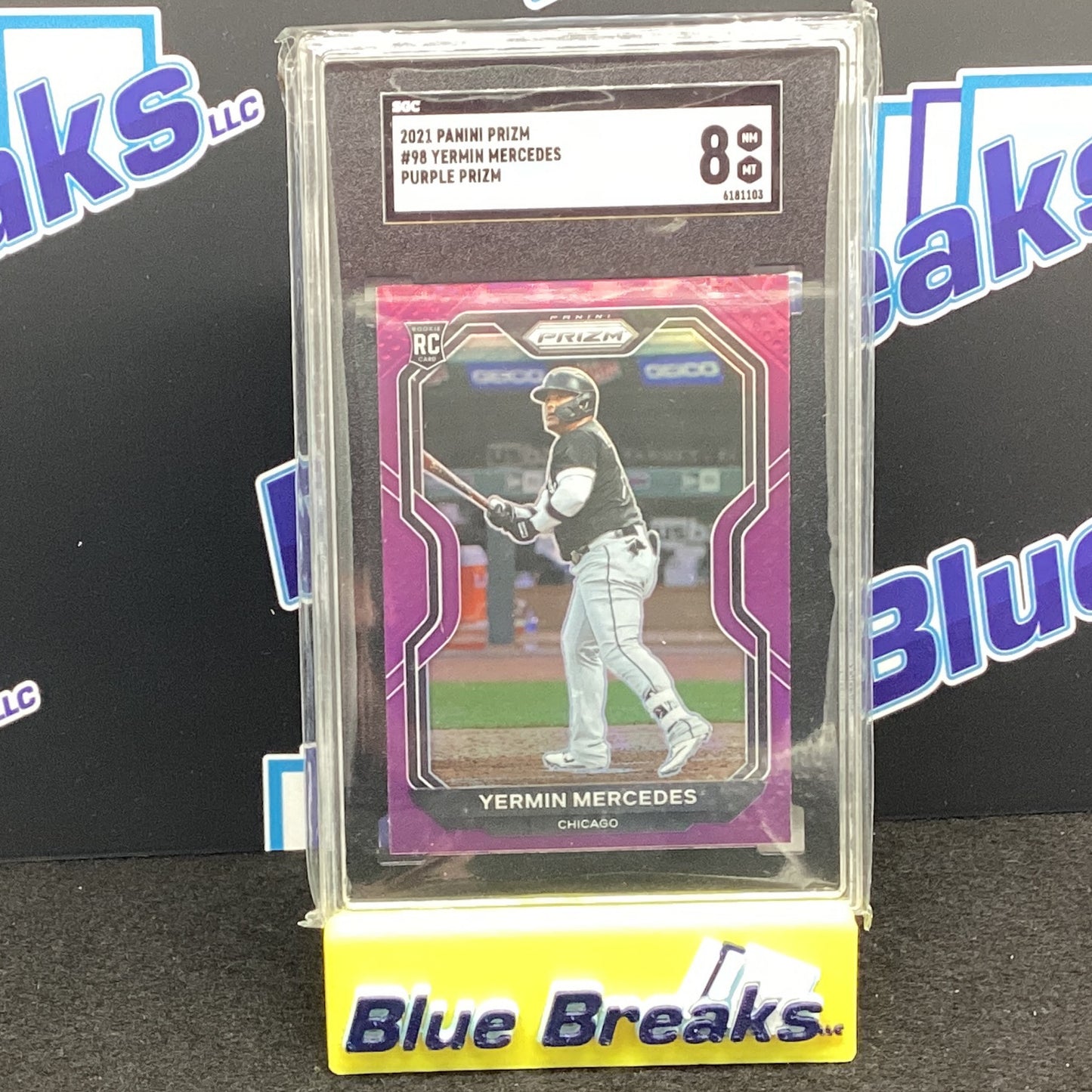 2021 Panini Prizm - Yermin Mercedes Purple #98 SGC 8