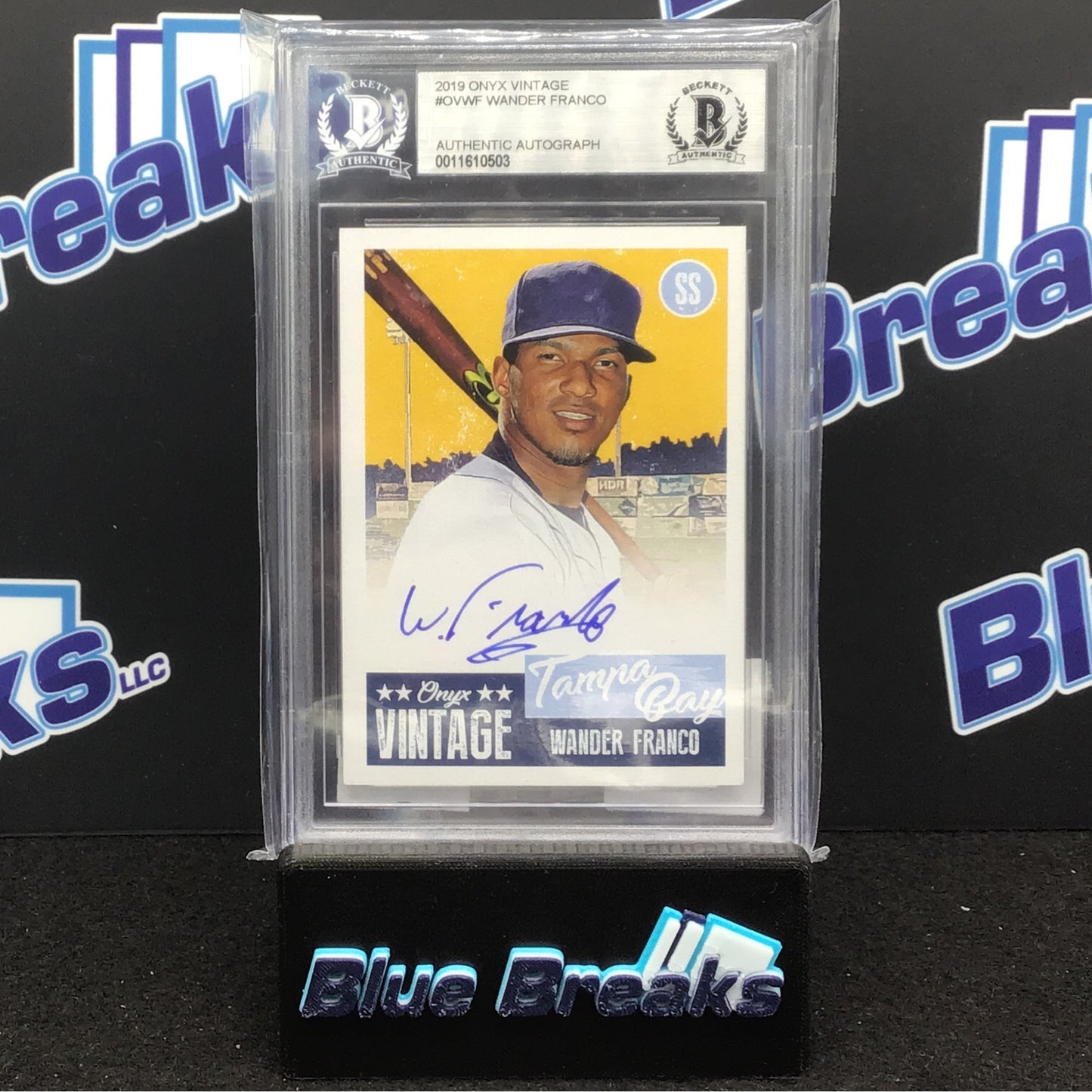 2019 Onyx Vintage Wander Franco auto #OVWF Rays