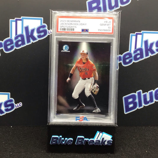 2023 Bowman Spotlights Jackson Holliday #BS6 PSA 10 Orioles