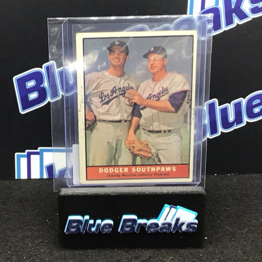 1961 Dodgers Southpaws Koufax & Podres #207 Dodgers