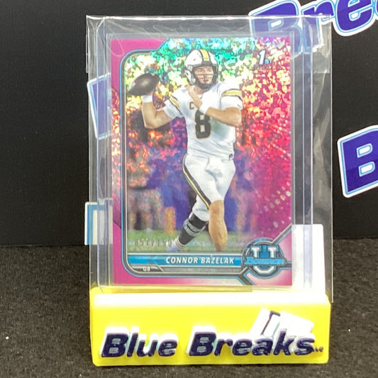 2022 Topps Bowman U 1st Bowman Pink Speckle Connor Bazelak 057/150 84