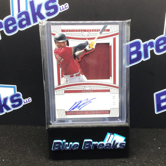 2023 Panini National Treasures Deyvision de los Santos relic auto 54/99 #PSS-DS Diamondbacks