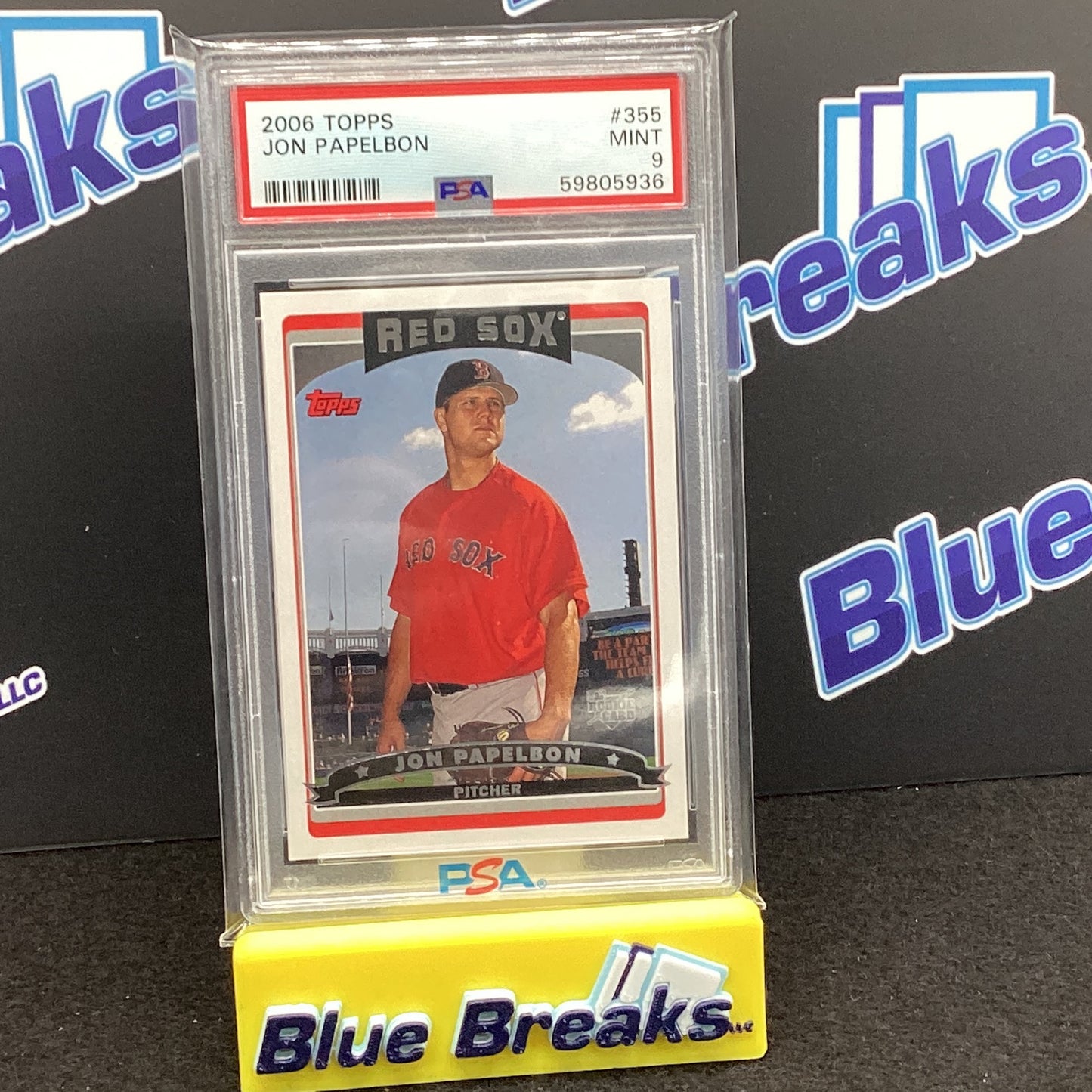 2006 Topps - Jon Papelbon - #355 Boston Red Sox - PSA 9