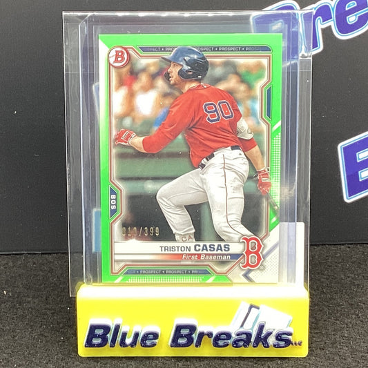 2021 Bowman Green Triston Casas 010/399 BP-84