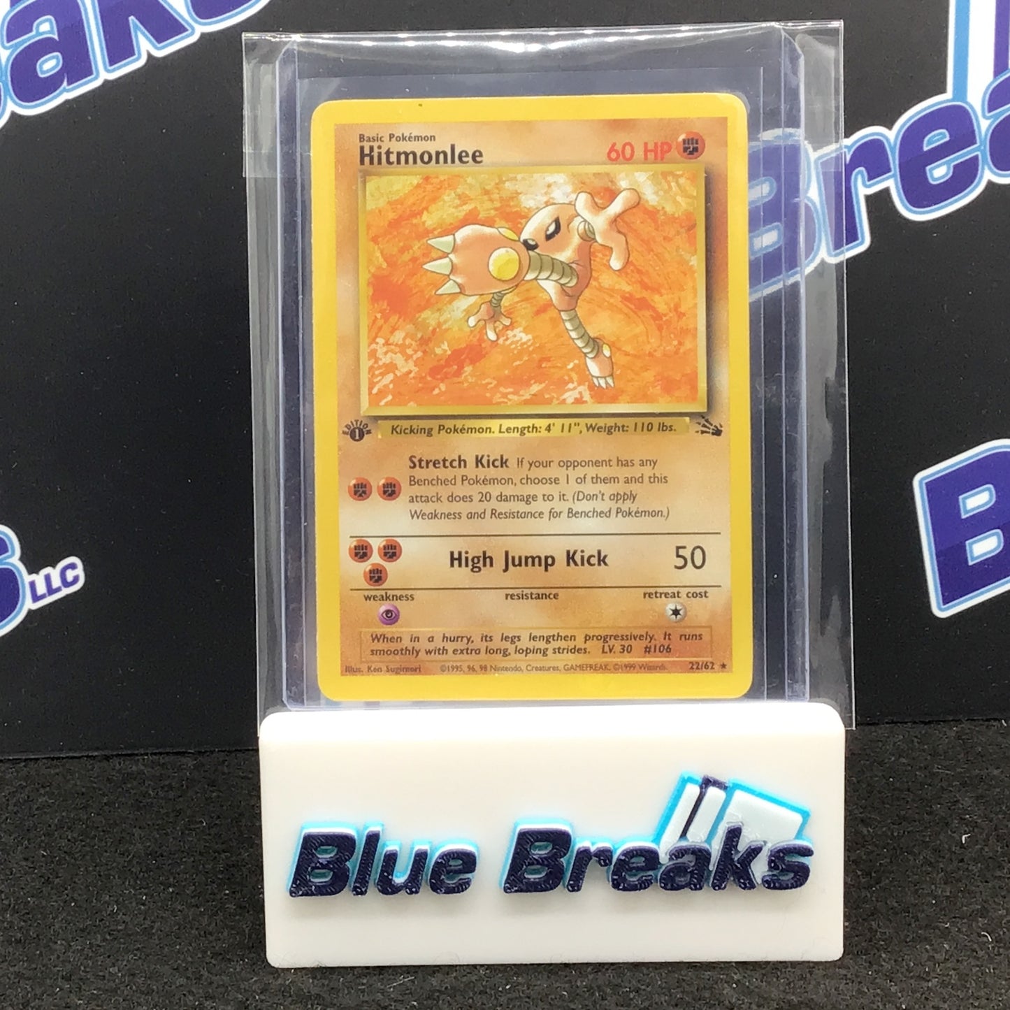 Pokémon - Hitmonlee - 22/62 1999 - First Edition