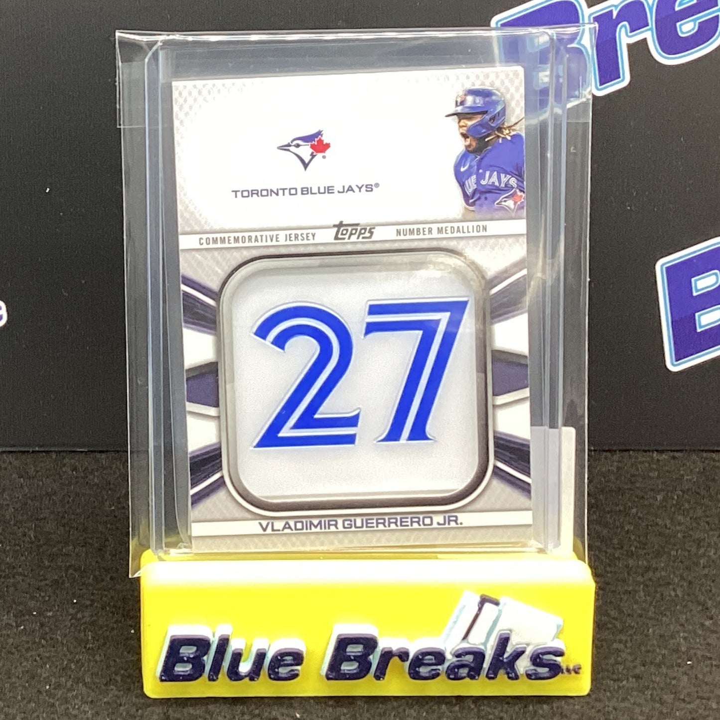 2022 Topps Series 1 Vladimir Guerrero Jr Jersey Medallion JNM-VG Blue Jays