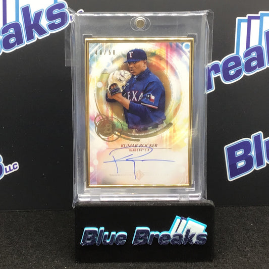 2022 Topps Bowman Transcendent Collection VIP Kumar Rocker auto 40/50 #KR-2 Rangers