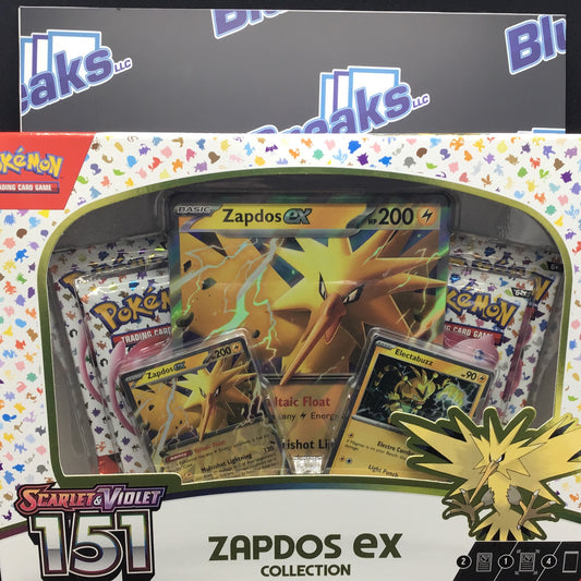 Pokémon Scarlet & Violet 151 Zapdos EX Collection