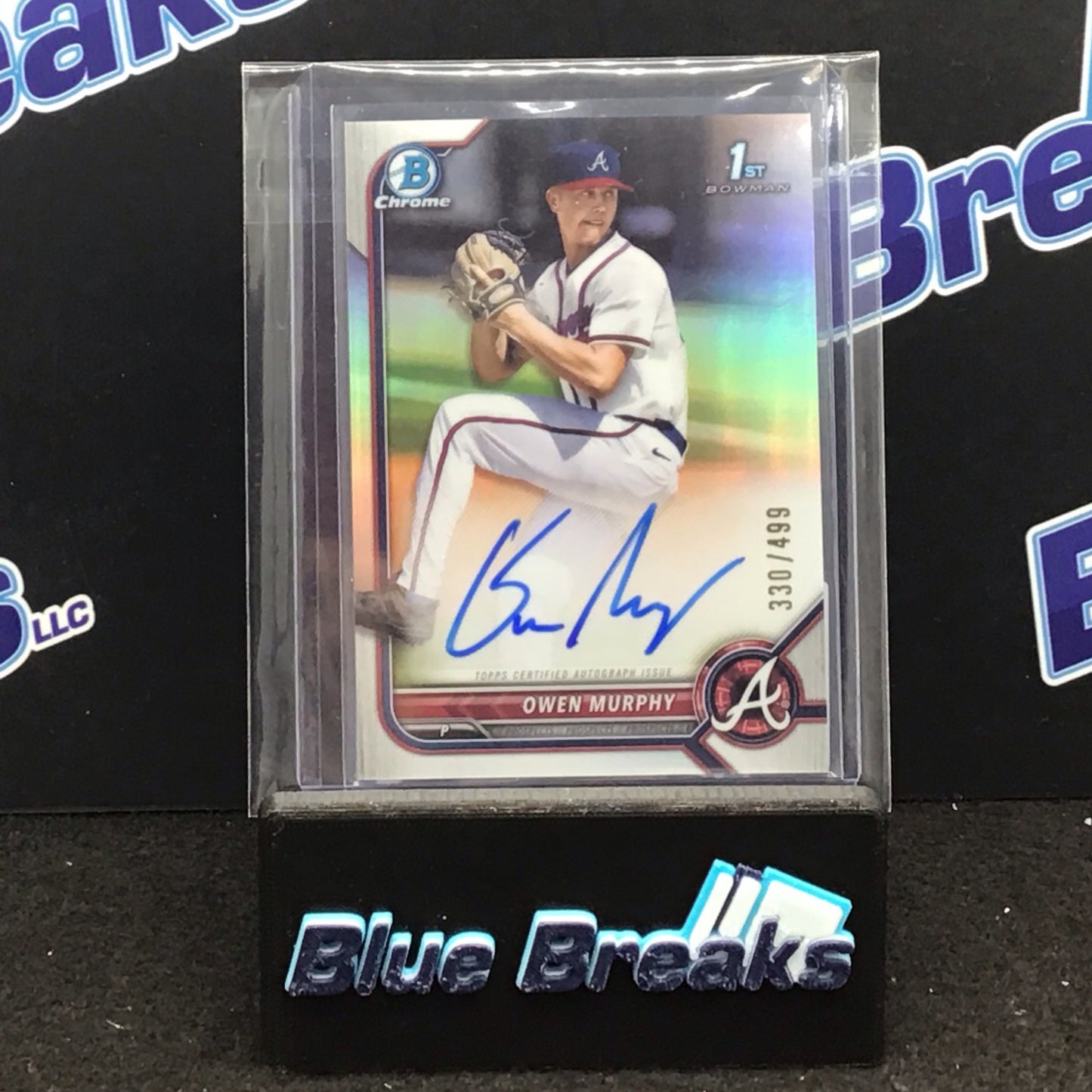 2022 Bowman Chrome 1st Bowman refractor Owen Murphy 330/499 #CDA-OM Braves