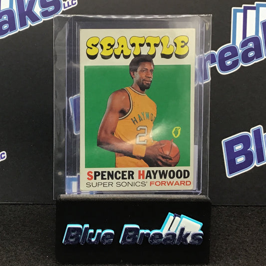 1968 Topps Spencer Howard #20 Super Sonics