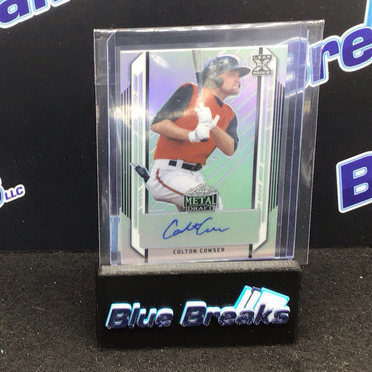 2021 Leaf Metal Draft Colton Cowser auto RC #BA-CC1 Orioles