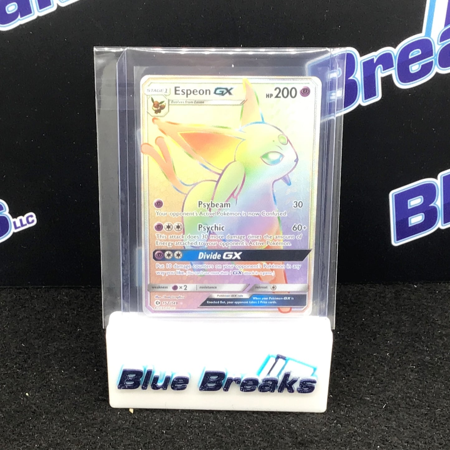 Pokémon TCG Espeon GX Sun & Moon Base Set 152/149 Holo