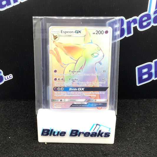 Pokémon TCG Espeon GX Sun & Moon Base Set 152/149 Holo