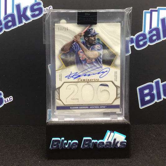 2022 Topps Luminaries Hit Kings Vladimir Guerrero auto relic 10/15 #HKAR-VG Expos