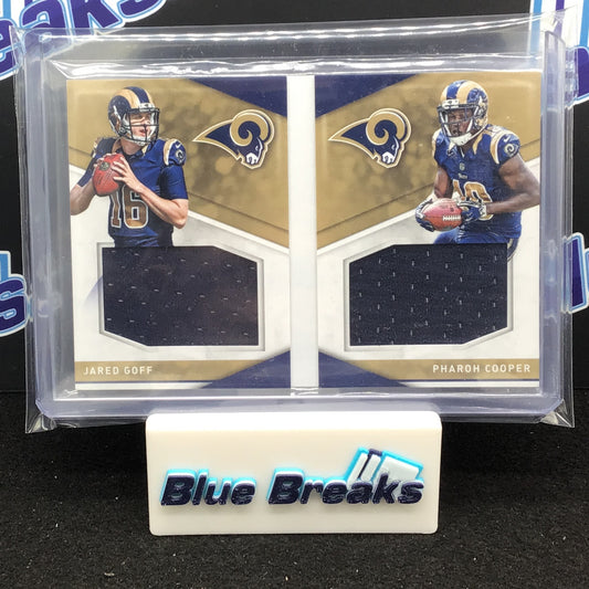 2016 Panini - Preferred Pairings - Booklet - Jared Goff & Pharoh Cooper - 16/199 - St Louis Rams