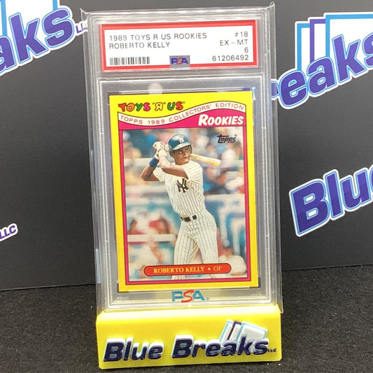 1989 Toys R Us Rookies - Roberto Kelly #18 PSA 6