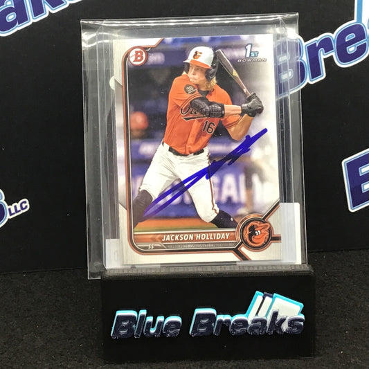 2022 Bowman 1st Bowman Jackson Holliday auto #BD-168 Orioles