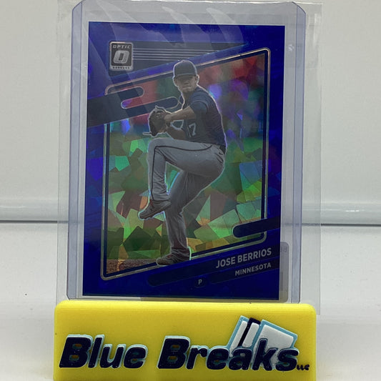 2021 Panini Donruss Optic blue cracked ice - Jose Berrios 7/7 #169 Twins
