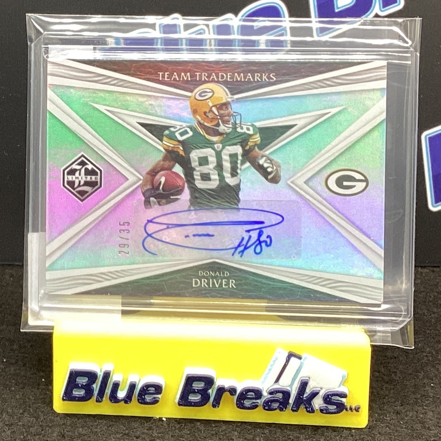 2020 Panini Limited Team Trademarks Donald Driver 29/35 #TT-DD