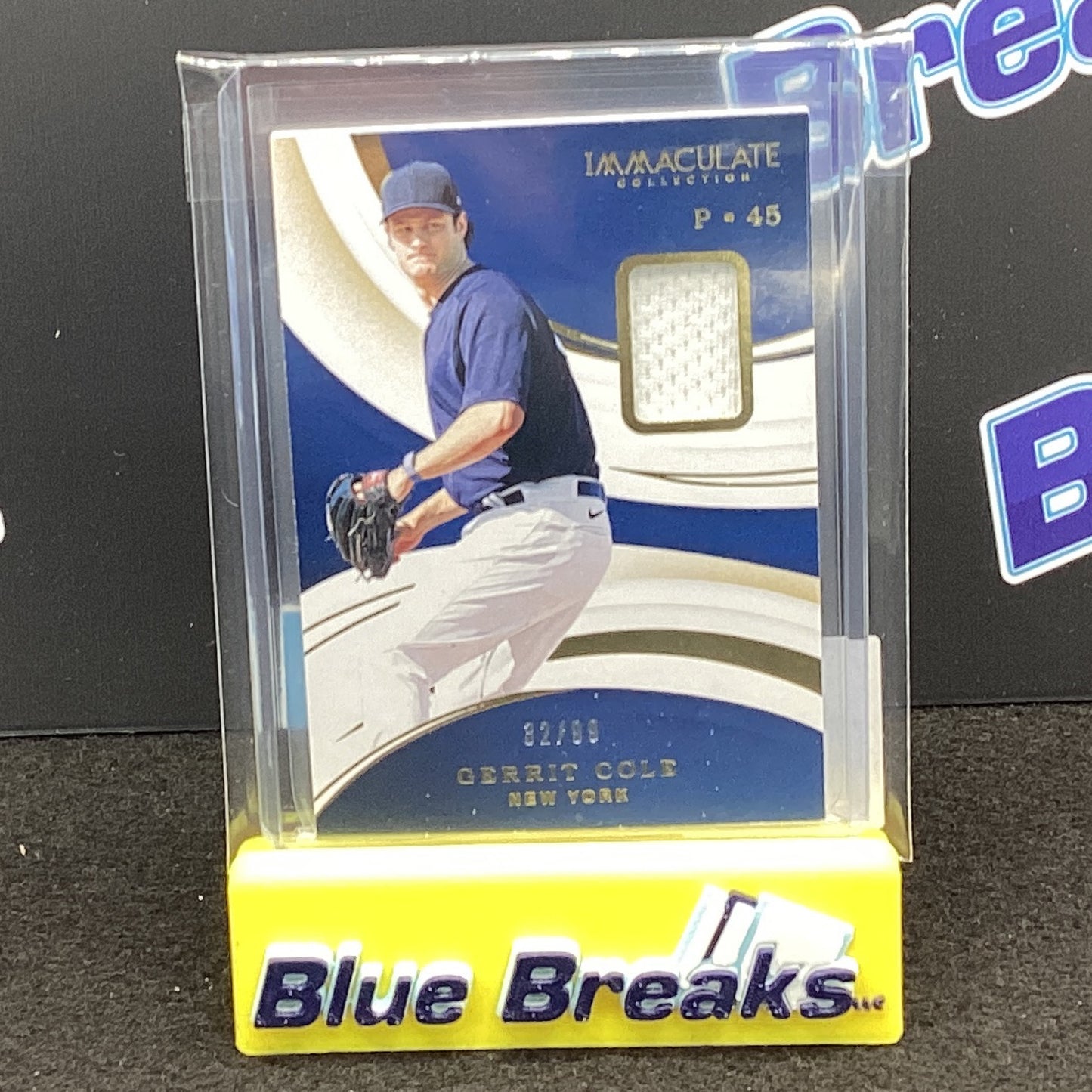 2020 Panini Immaculate Collection Gerrit Cole relic 32/99 94