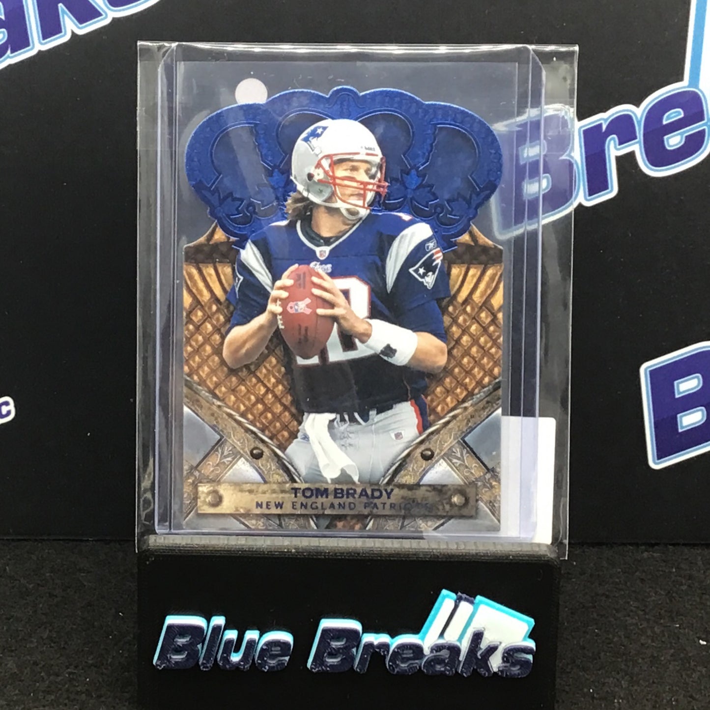 2011 Panini Crown Royale Blue Tom Brady 003/100 #96 Patriots