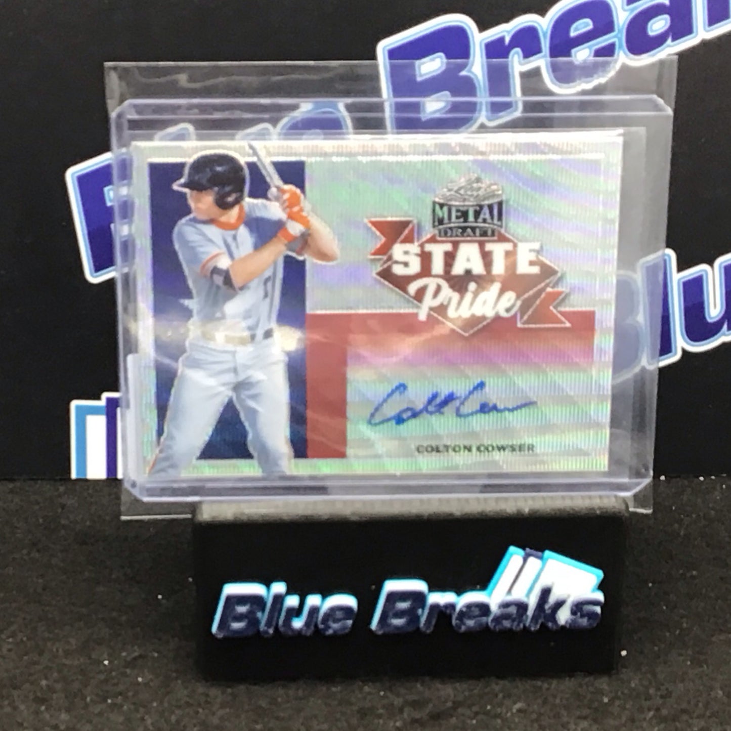 2021 Leaf Metal Draft State Pride Colton Cowser auto #SP-CC1 Orioles