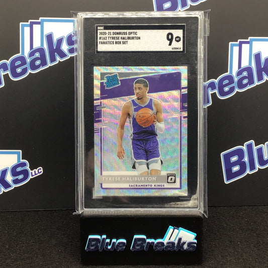 2020-21 Donruss Optic - Tyrese Haliburton - Sacramento Kings - #162 - SGC 9